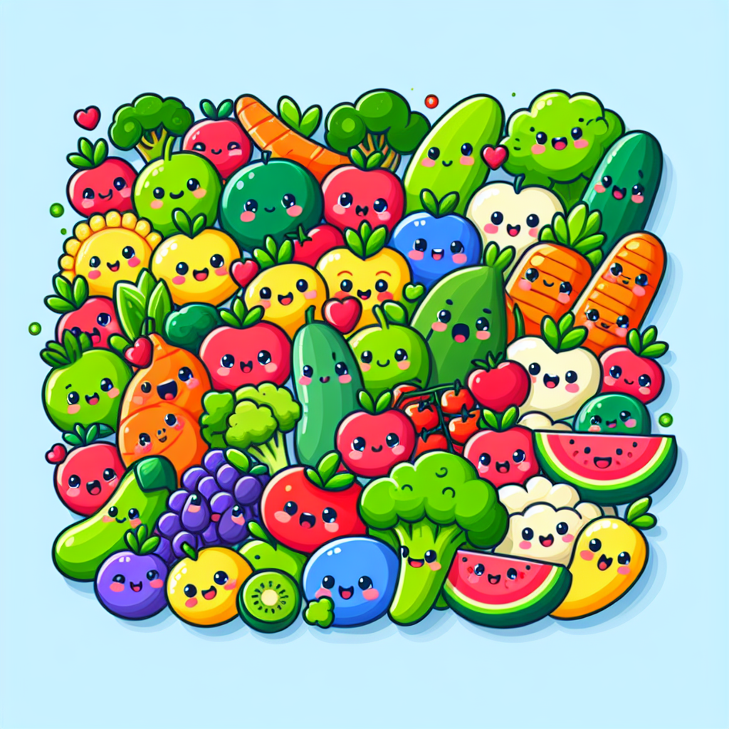 Poster Makanan Sehat Kartun: Inspirasi Gaya Hidup Sehat bagi Anak-Anak di